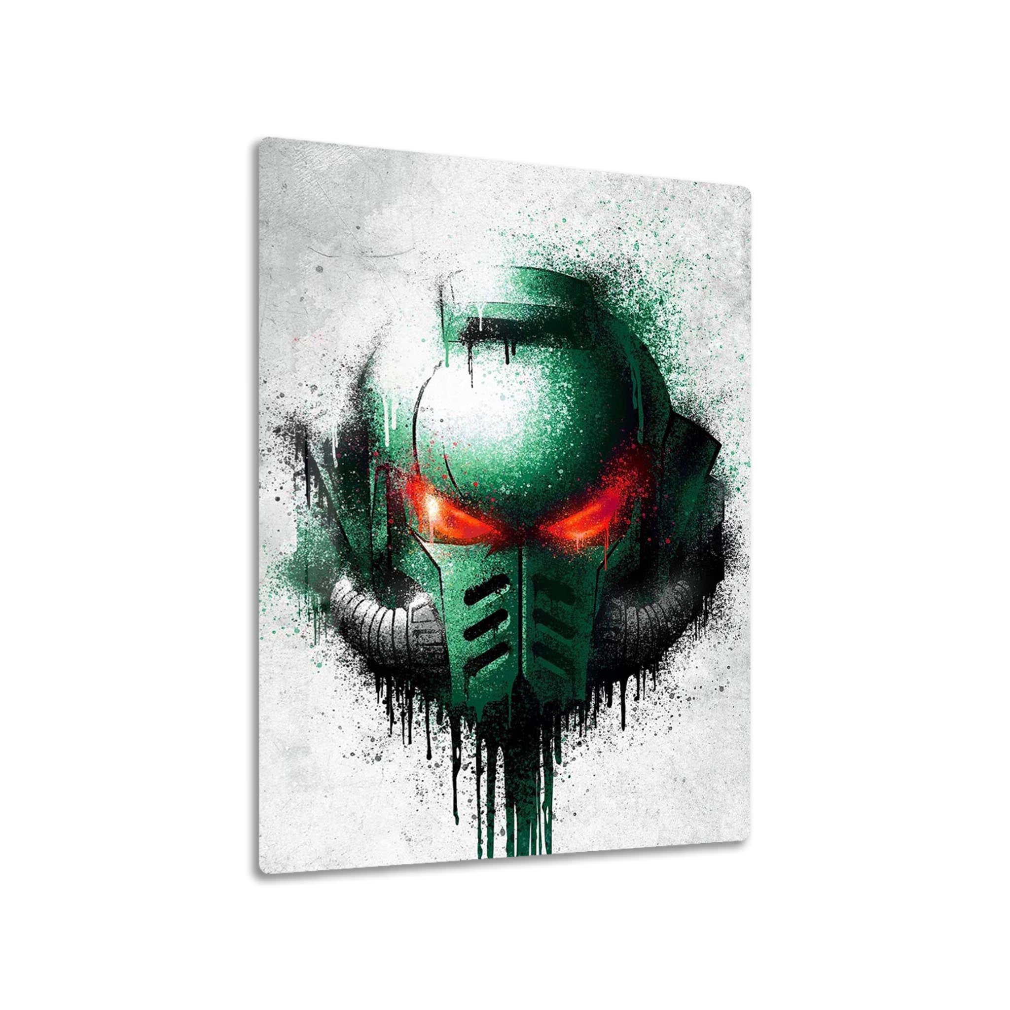 Dark Angels Graffiti metal poster